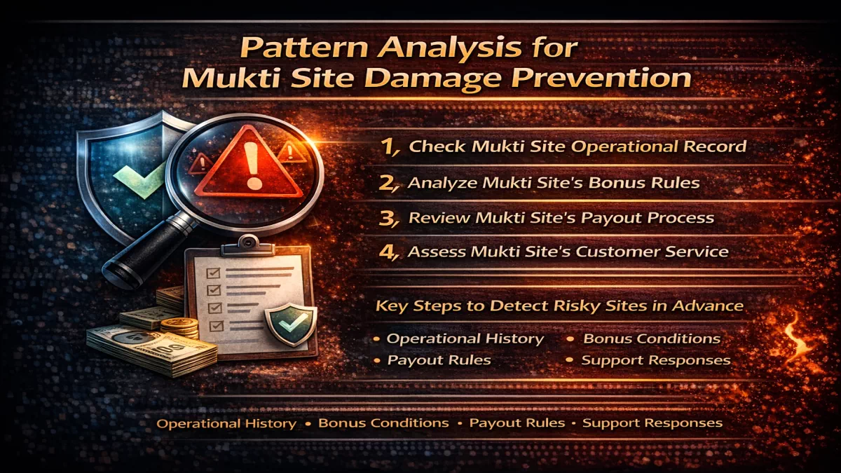 먹튀사이트 피해 예방을 위한 패턴 분석과 운영 흐름 검토를 보여주는 메인 가이드 이미지